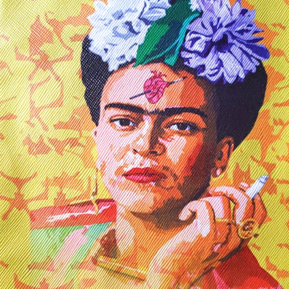 Frida Kahlo Flat Crossbody